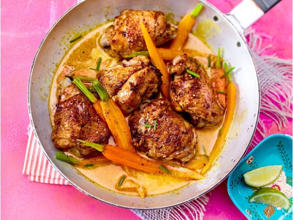 Fabulous honey chicken in coconut curry